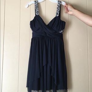 Navy blue homecoming dress